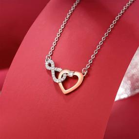 img 2 attached to Shonyin Mother Daughter & Grandma Granddaughter Dainty Necklace: Mother's Day Birthday Jewelry Gift with Infinity Heart Pendant Necklace for Women