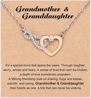 shonyin mother daughter & grandma granddaughter dainty necklace: mother's day birthday jewelry gift with infinity heart pendant necklace for women logo