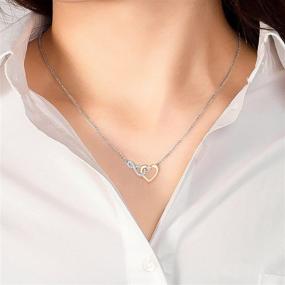 img 3 attached to Shonyin Mother Daughter & Grandma Granddaughter Dainty Necklace: Mother's Day Birthday Jewelry Gift with Infinity Heart Pendant Necklace for Women