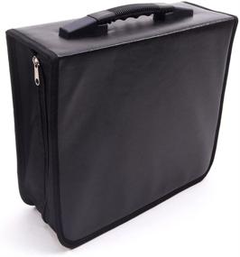 img 1 attached to 📀 Fasmov 400 Disc CD/DVD Binder DVD Wallet Case, Black - Organize and Protect Your Multimedia Collection!