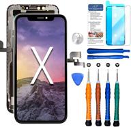 замена жк-экрана ace tech cellular для iphone x 5.8 дюйма (модели a1865 a1901 a1902) сенсорный дисплей сборки сенсорного дигитайзера логотип