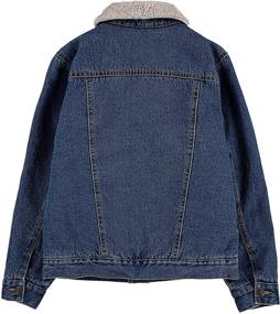 img 1 attached to 👕 Timeless Style: Levis Hooded Trucker Jacket Vintage Boys' Clothing