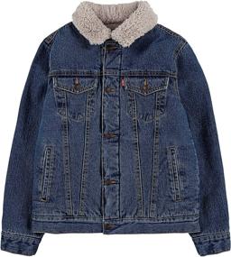 img 2 attached to 👕 Timeless Style: Levis Hooded Trucker Jacket Vintage Boys' Clothing