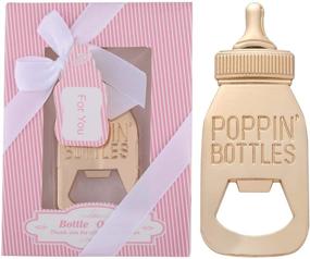 img 1 attached to 🍼 Premium Pink Baby Shower Favor: 24pcs Poppin Bottle Opener Gift Set with Exquisite Packaging -Perfect Souvenirs for Guests!