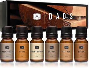 img 1 attached to 🛁 P&J Trading Fragrance Oil Dad’s Set of 6 - Multi-Purpose Scented Oil for Soap Making, Diffusers, Candle Making, Lotions, Haircare, Slime & Home Fragrance