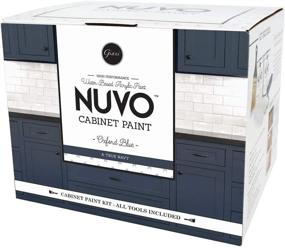 img 4 attached to 🔵 Enhance Your Cabinets with Nuvo Oxford Blue 1 Day Cabinet Makeover Kit, in a Trendy Navy Blue Shade