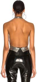 img 3 attached to Womens Shimmer Backless Adjustable Harness