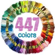 🌈 lovimag premium rainbow color embroidery floss: ideal threads for cross stitch, bracelets, crafts & more! logo