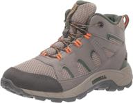 stay dry and adventurous with merrell 🥾 oakcreek waterproof backpacking shoes and boots for unisex boys logo