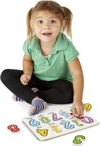 img 1 attached to 🧩 Explore Counting with Melissa & Doug See Inside Numbers Wooden Puzzle"