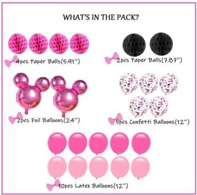 img 3 attached to 🎉 Minnie Mouse Party Supplies - Complete Girls Birthday Decorations Pack!