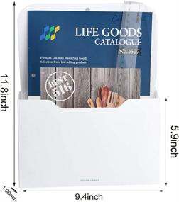 img 3 attached to 📁 Streamline Office Organization with Magnetic File Holder – Storage Solution for Notebooks, Planners, and Letters (1 Pack)