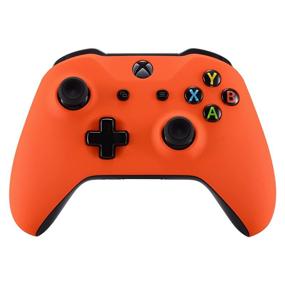 img 2 attached to 🎮 Orange Soft Touch Front Housing Faceplate with Side Rails for Xbox One X & One S Controller - eXtremeRate Replacement Parts for Enhanced Gaming Experience