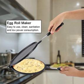 img 2 attached to Non Stick Double Side Aluminum Omelette Heat Insulation