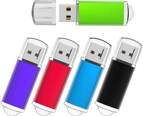 img 4 attached to 💾 KEXIN 16GB Flash Drive - 5 Pack USB Stick with Snapcap Design - USB Drive for PC/Laptop - External Storage Data, Jump Drive, Memory Stick for File Sharing