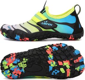 img 3 attached to 👣 KUBUA Kids Water Shoes: Quick-Dry Aqua Socks for Swim, Surf, and Beach Activities