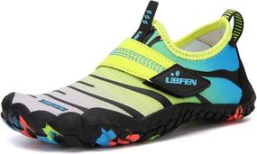 img 2 attached to 👣 KUBUA Kids Water Shoes: Quick-Dry Aqua Socks for Swim, Surf, and Beach Activities