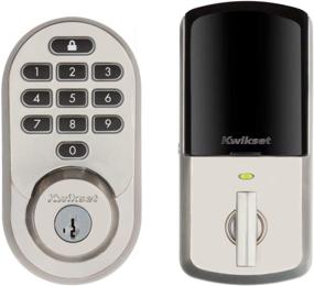 img 4 attached to Kwikset 99380 001 Electronic Deadbolt Featuring