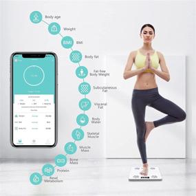 img 3 attached to 📊 Sinocare Body Fat Scale: Smart BMI Digital Scales for Body Weight and Composition, Health Analyzer with 12 Accurate Metrics, Upgraded High-Accuracy Body Fat Scales