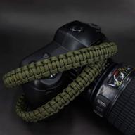 📸 wolven 550lb paracord camera neck shoulder strap - ideal for slr, dslr, mirrorless & instant cameras logo