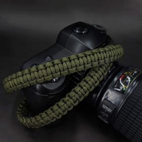 img 4 attached to 📸 Wolven 550lb Paracord Camera Neck Shoulder Strap - Ideal for SLR, DSLR, Mirrorless & Instant Cameras