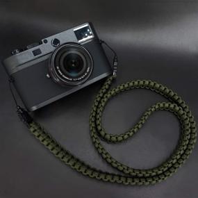 img 3 attached to 📸 Wolven 550lb Paracord Camera Neck Shoulder Strap - Ideal for SLR, DSLR, Mirrorless & Instant Cameras