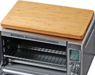 🍞 breville bov800xl compatible cutting board for toaster smart oven pro air fryer - heat resistant silicone feet, creates storage & protects cabinets, 17.8x10.8” logo