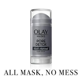 img 3 attached to 🌿 Olay Clay Charcoal Facial Mask Stick - Pore Detox Black Charcoal, Beauty Gift for Women 1.7 Oz - Face Mask for Spa and Natural Skin Care