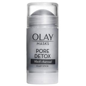 img 4 attached to 🌿 Olay Clay Charcoal Facial Mask Stick - Pore Detox Black Charcoal, Beauty Gift for Women 1.7 Oz - Face Mask for Spa and Natural Skin Care