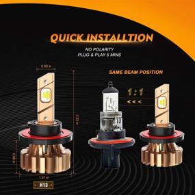 img 3 attached to Auxbeam Fanless Light Temperature Control Lights & Lighting Accessories and Lighting Conversion Kits