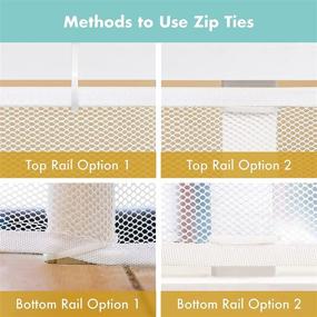 img 1 attached to 👶 10x3ft Rail Balcony Banister Net for Baby and Pet Safety – Childproof Stair Netting