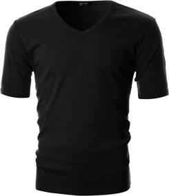 img 3 attached to GIVON Men's Slim-Fit ComfortSoft Lightweight V-Neck T-Shirt in Cotton Blend