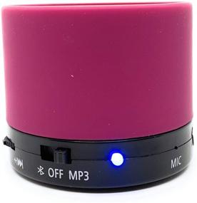 img 1 attached to 🔊 Lot of 2 Portable Bluetooth Speaker Gems - Red, Blue, Green, Black - for Smartphones, Tablets, MP3 Player (Red)