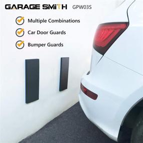 img 1 attached to 🚗 AMPULLA Garage Smith GWP02S Garage Wall Protector Car Door Protectors: German-Designed, 4-Pack