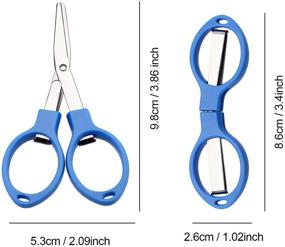 img 3 attached to ✂️ Crafting Scissors - Tatuo Stainless Steel, Anti-Rust, Glasses Shaped