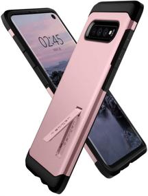 img 4 attached to Spigen Tough Armor Designed For Samsung Galaxy S10 Case (2019) - Rose Gold