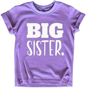 img 4 attached to 👧 Sister Announcement Toddler Tops and Tees: Promoting Girls' Clothing Collection