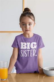 img 2 attached to 👧 Sister Announcement Toddler Tops and Tees: Promoting Girls' Clothing Collection