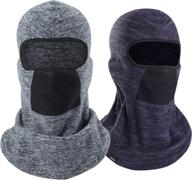 🎿 balaclava ski mask for cold weather - windproof and warm face mask for winter motorcycling, ice fishing - men logo