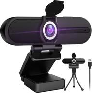 💻 ultra hd webcam with microphone and privacy cover - 8mp web cam for laptop desktop - ideal pro streaming webcam for video calling and computers logo