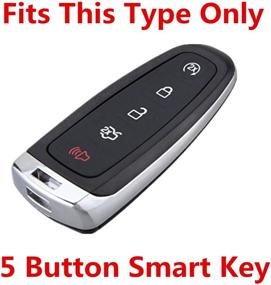 img 1 attached to 🔑 Enhance Security with Rpkey Silicone Keyless Entry Remote Control Key Fob Cover Case for Ford C-Max Edge Escape Expedition Explorer Flex Focus Taurus Lincoln MKS MKT MKX M3N5WY8609 7812A-5WY8609