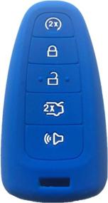 img 3 attached to 🔑 Enhance Security with Rpkey Silicone Keyless Entry Remote Control Key Fob Cover Case for Ford C-Max Edge Escape Expedition Explorer Flex Focus Taurus Lincoln MKS MKT MKX M3N5WY8609 7812A-5WY8609