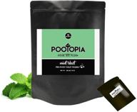 introducing mint blast toilet fizzers - 30 toilet odor eliminating/freshening tablets by pootopia logo