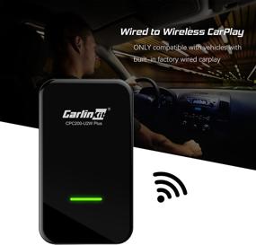 img 3 attached to 🚗 Адаптер Carlinkit 2.0 Wireless CarPlay: Преобразуйте ваше заводское OEM радио в беспроводное CarPlay с дизайном Type C - Черный CPC200-U2W-Plus.