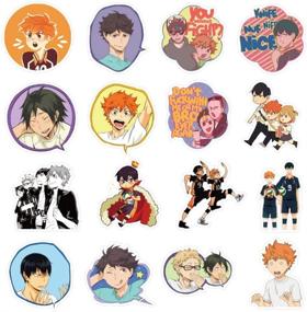img 2 attached to 50pcs Anime Haikyuu Stickers - Waterproof Vinyl Decals for Laptop, Water Bottle, Bike, and More! Perfect Gift for Kids, Children, and Teens!
