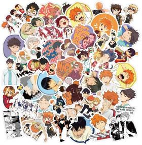 img 4 attached to 50pcs Anime Haikyuu Stickers - Waterproof Vinyl Decals for Laptop, Water Bottle, Bike, and More! Perfect Gift for Kids, Children, and Teens!