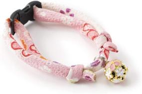 img 3 attached to 🌸 Adorn Your Cat with Elegance: Chirimen Sakura Cat Collar