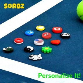 img 2 attached to 🎾 Sorbz Tennis Dampeners - Ultimate 12 Pack - Customize and Enhance Your Racket with Shock Absorbers - Ideal Tennis Gift