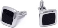 💼 platinum plated silver cufflinks - men's accessory set: cuff links, shirt studs, and tie clips by stephanie imports логотип