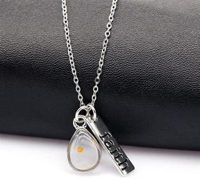 img 1 attached to 🌱 Uloveido Stainless Steel Faith Mustard Seed Pendant Necklace Charm Jewelry - Christian Inspirational Gift for Men and Women - Y559